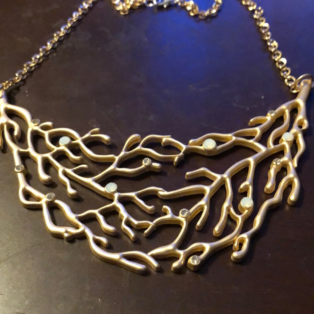 Coral statement necklace